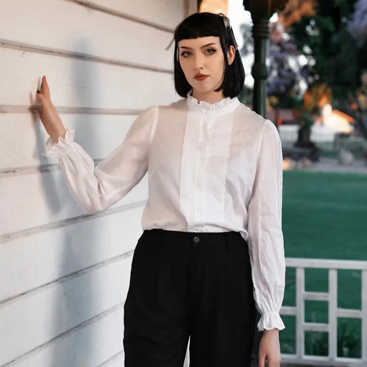 Bateman Pin-Tuck Blouse by Lively Ghosts