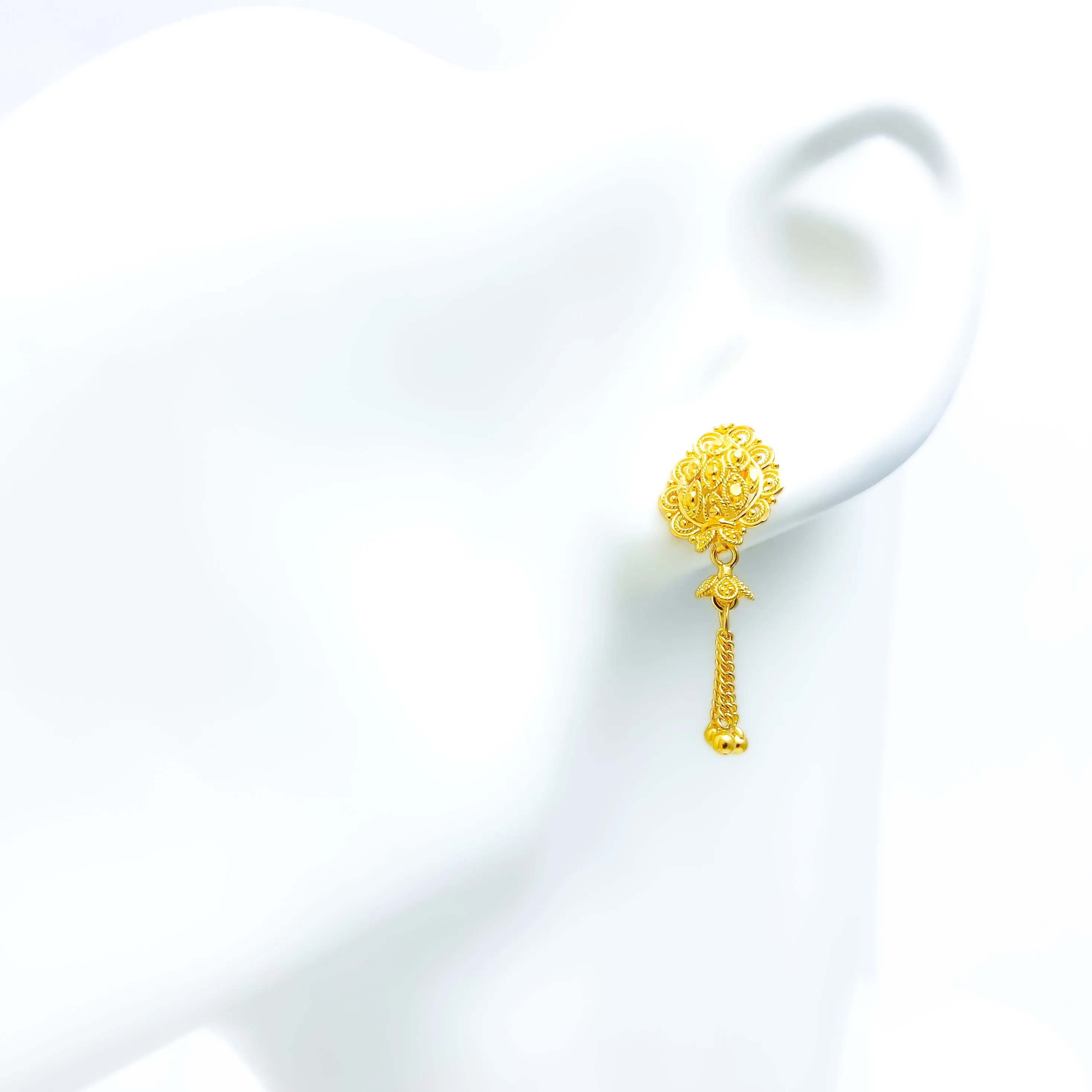 Beautiful Intricate Hanging Top Earrings