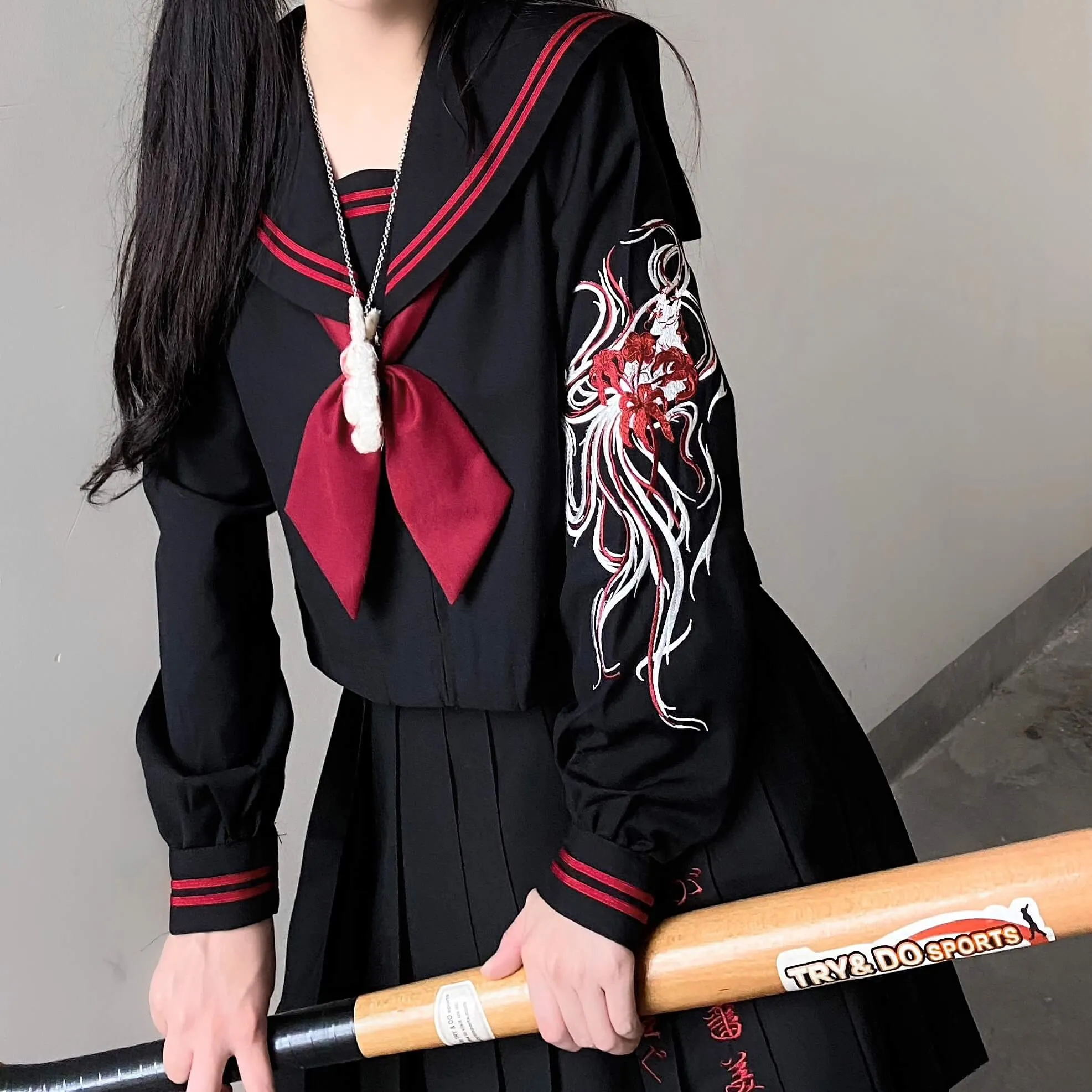 [Bloody Black] JK Dark embroidery uniform set