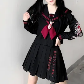 [Bloody Black] JK Dark embroidery uniform set