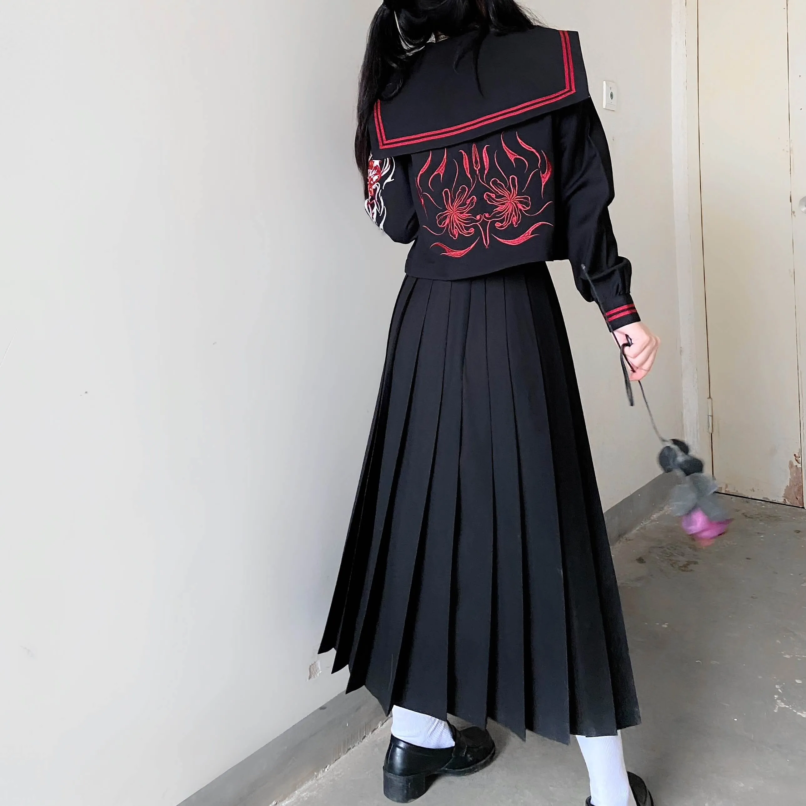 [Bloody Black] JK Dark embroidery uniform set