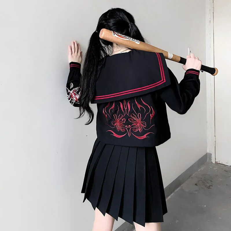 [Bloody Black] JK Dark embroidery uniform set