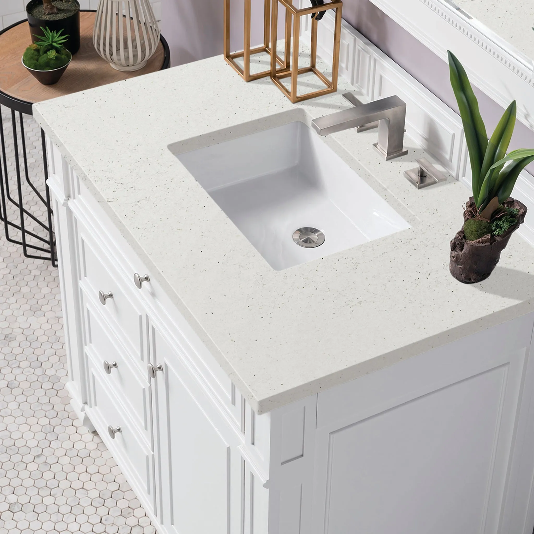 Bristol 36" Single Vanity in Bright White