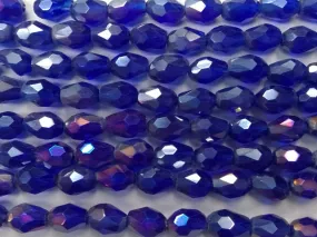 Dark Blue Drop Crystal Glass Beads (Wholesale)