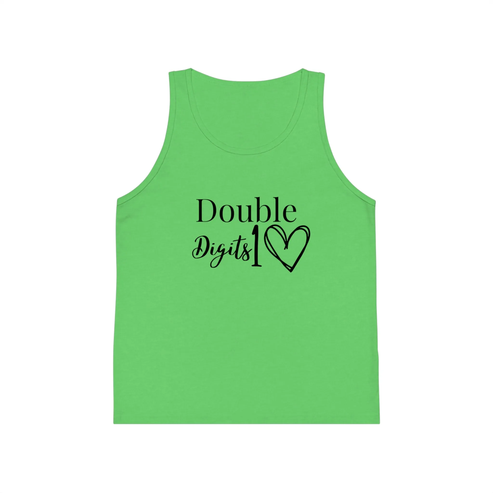 Double Digits Kids Tank Top, Ten year old birthday shirts, matching group 10 year old shirts, birthday favor