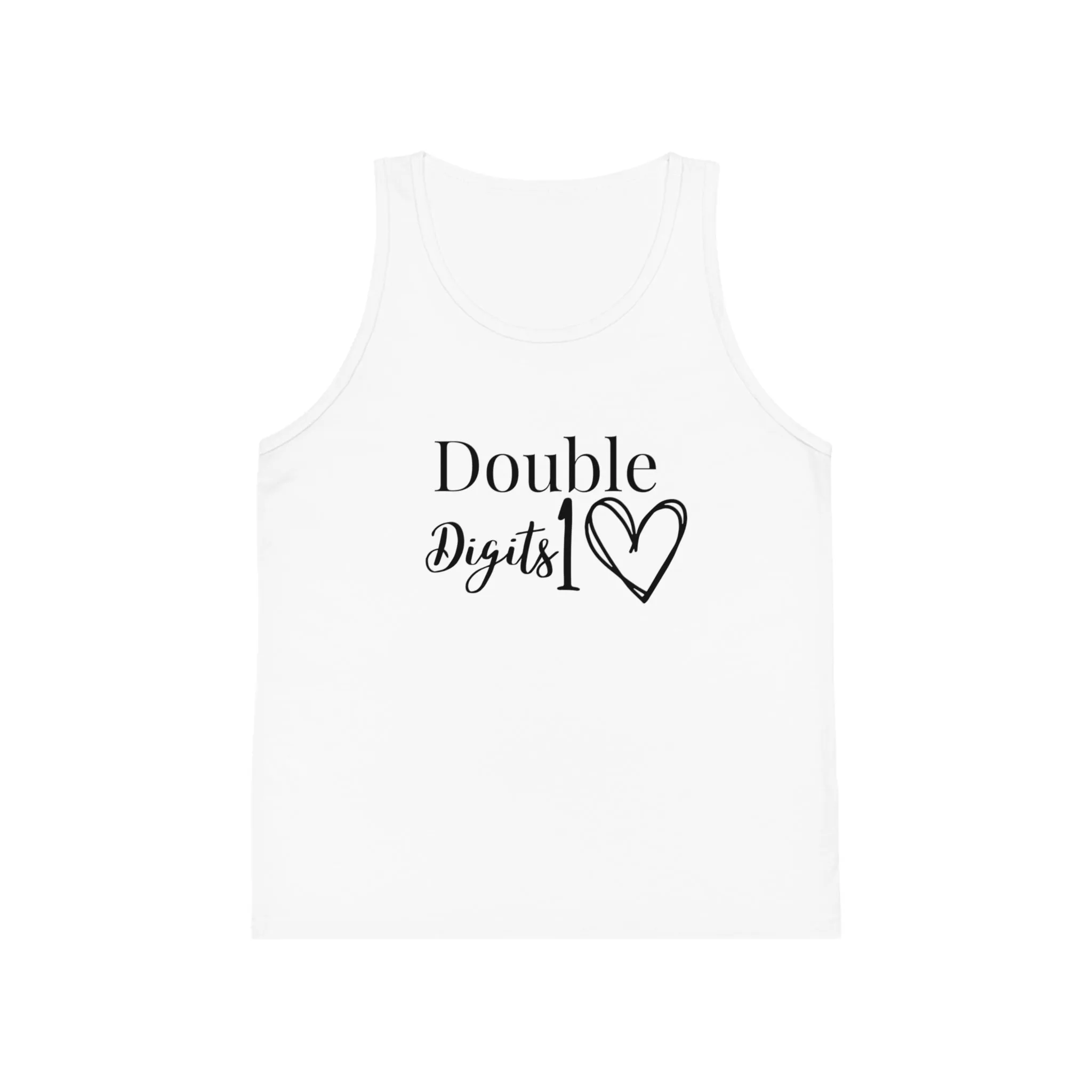 Double Digits Kids Tank Top, Ten year old birthday shirts, matching group 10 year old shirts, birthday favor