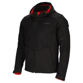 DRIRIDER BLVD AIR SOFT SHELL BLACK TEXTILE HOODIE JACKET