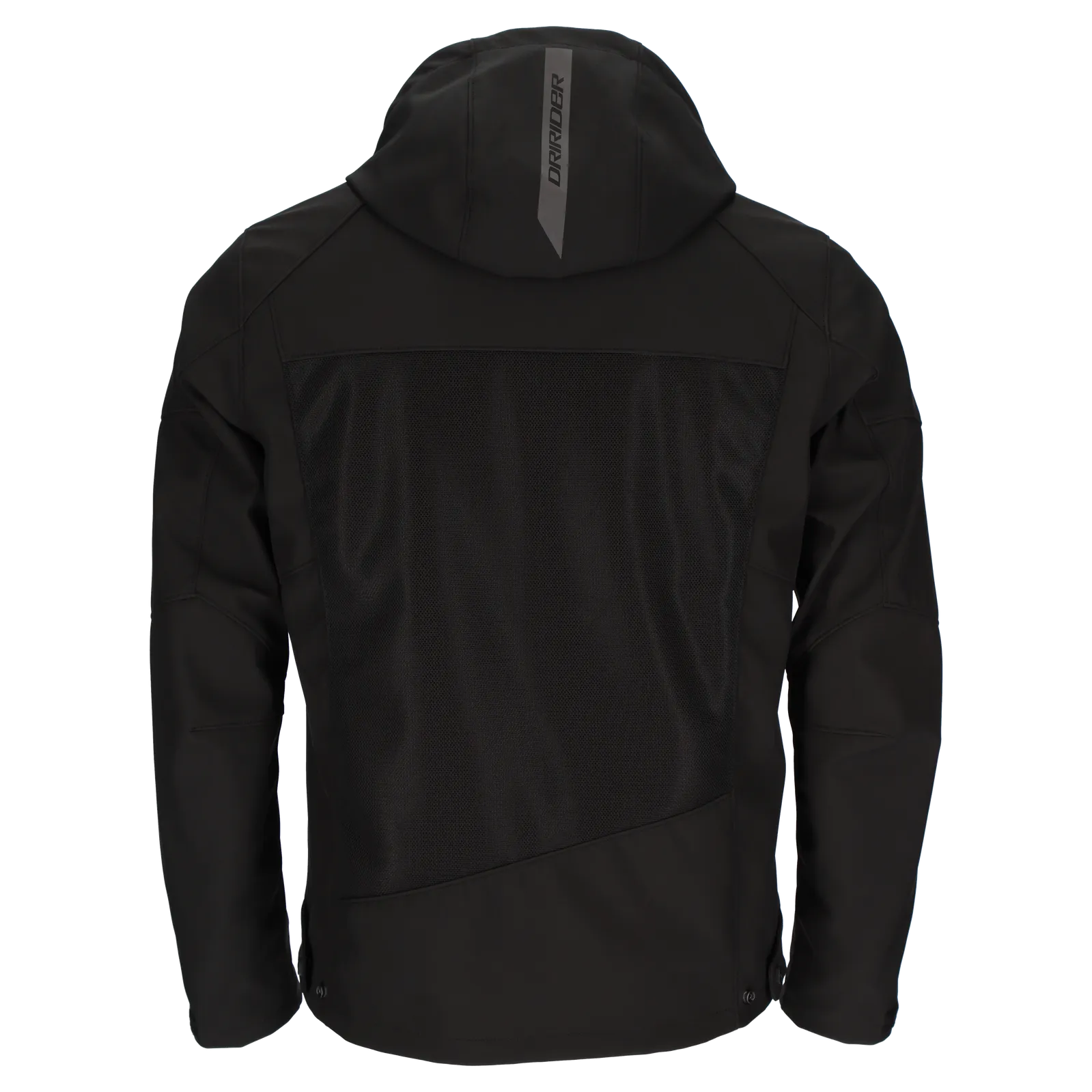 DRIRIDER BLVD AIR SOFT SHELL BLACK TEXTILE HOODIE JACKET