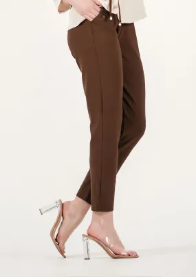 Espresso Chic: Contemporary Brown Trousers