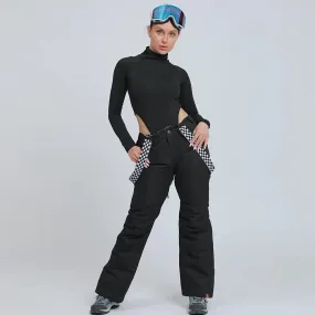 HOTIAN Women's Ski Pants Adjustable Strap Snowboard Pants