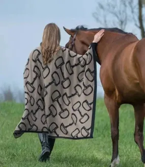 in2green - Equestrian Horse Bits Reversible Throw