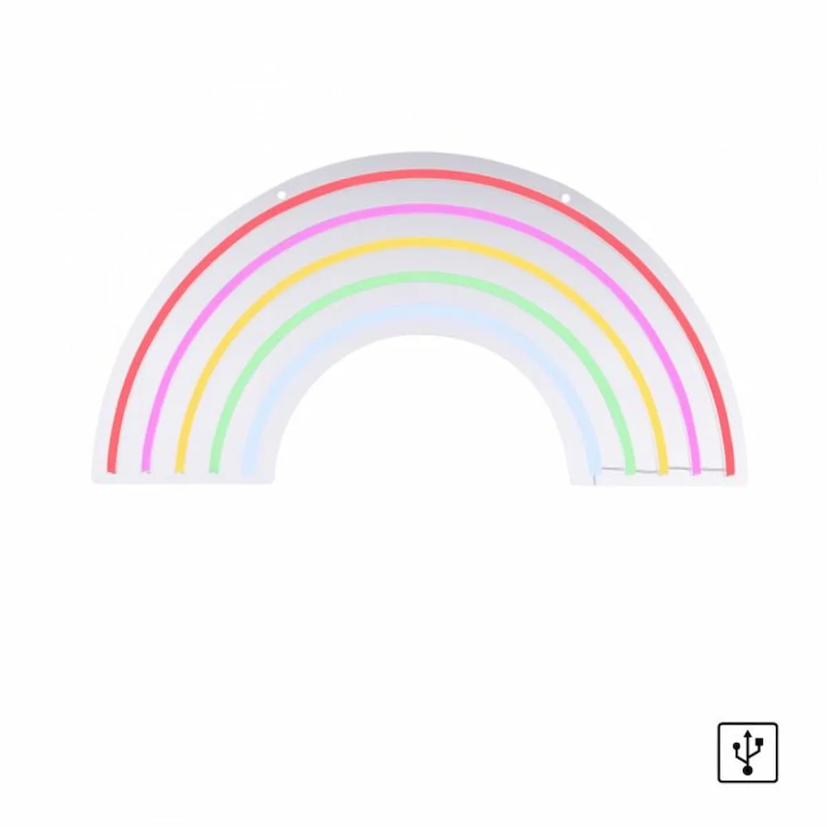 LED Wall Light Rainbow Multicolour USB Cord Switch - 85024-70