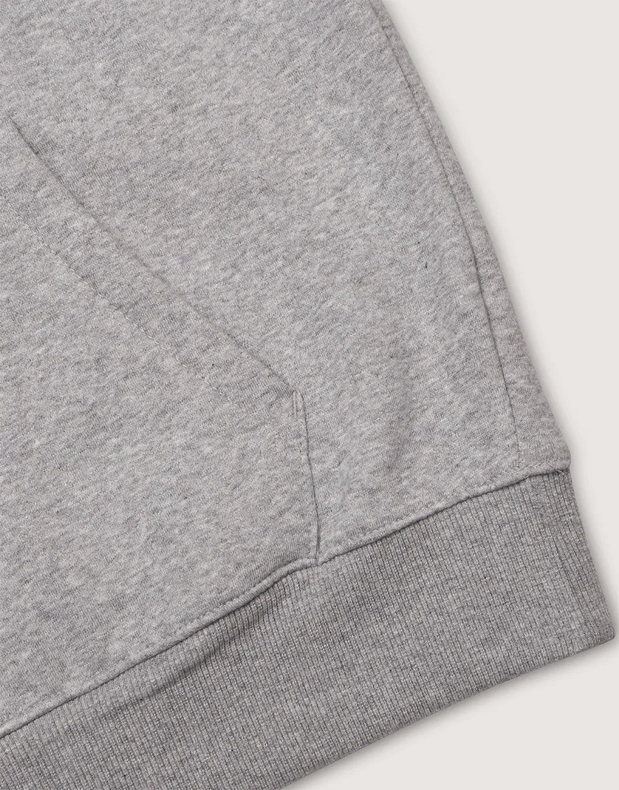 Men's Fleece Pullover Hoodie- Grey