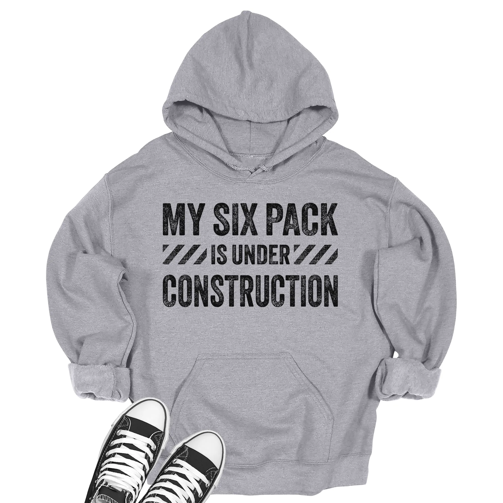 Men's My Six Pack Is Under Construction Hoodie