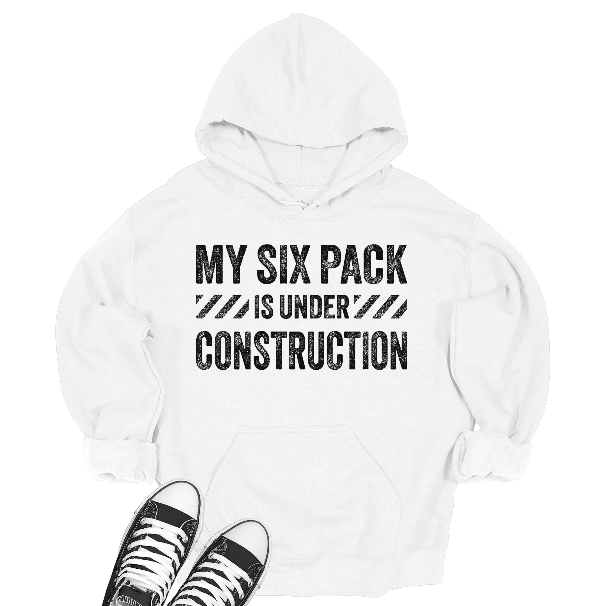 Men's My Six Pack Is Under Construction Hoodie