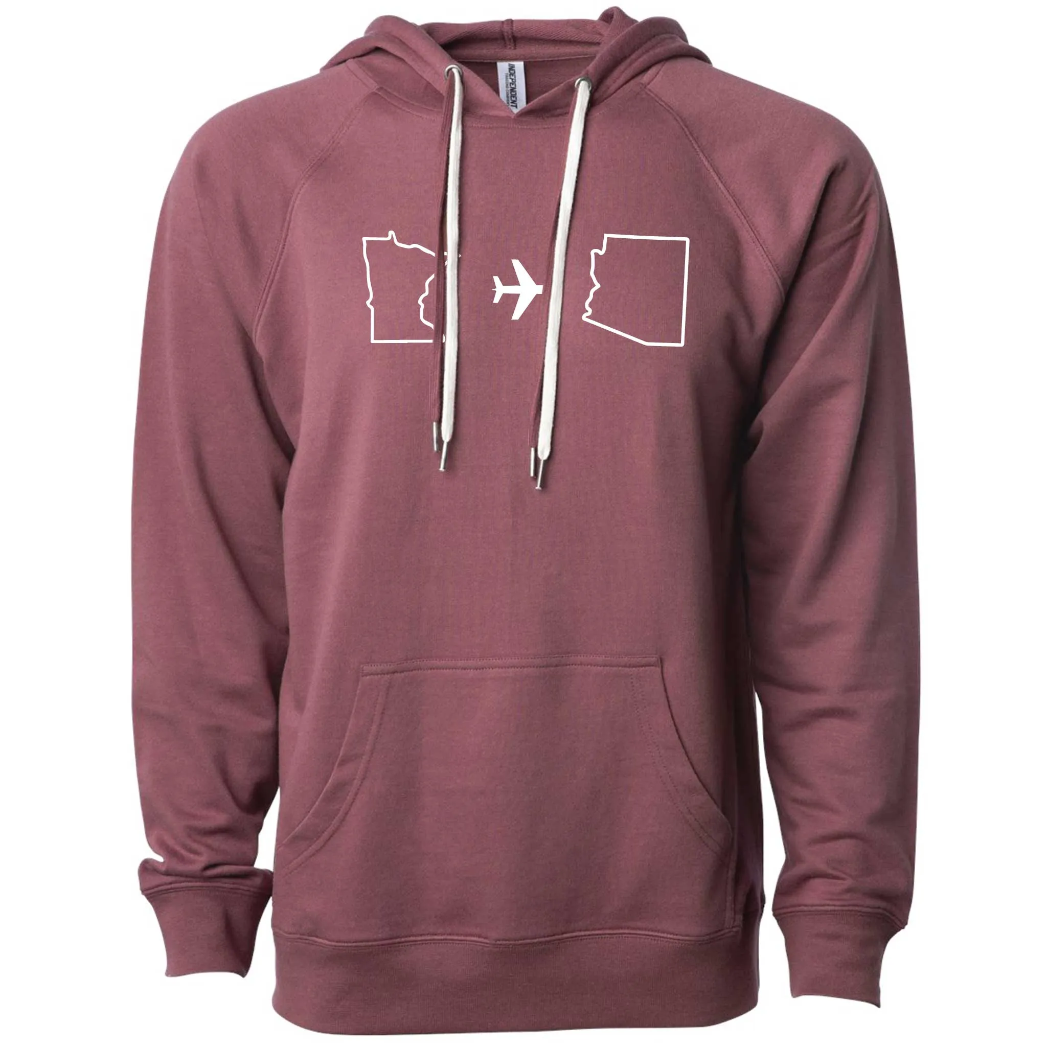 Minnesota to Arizona Lightweight Hoodie