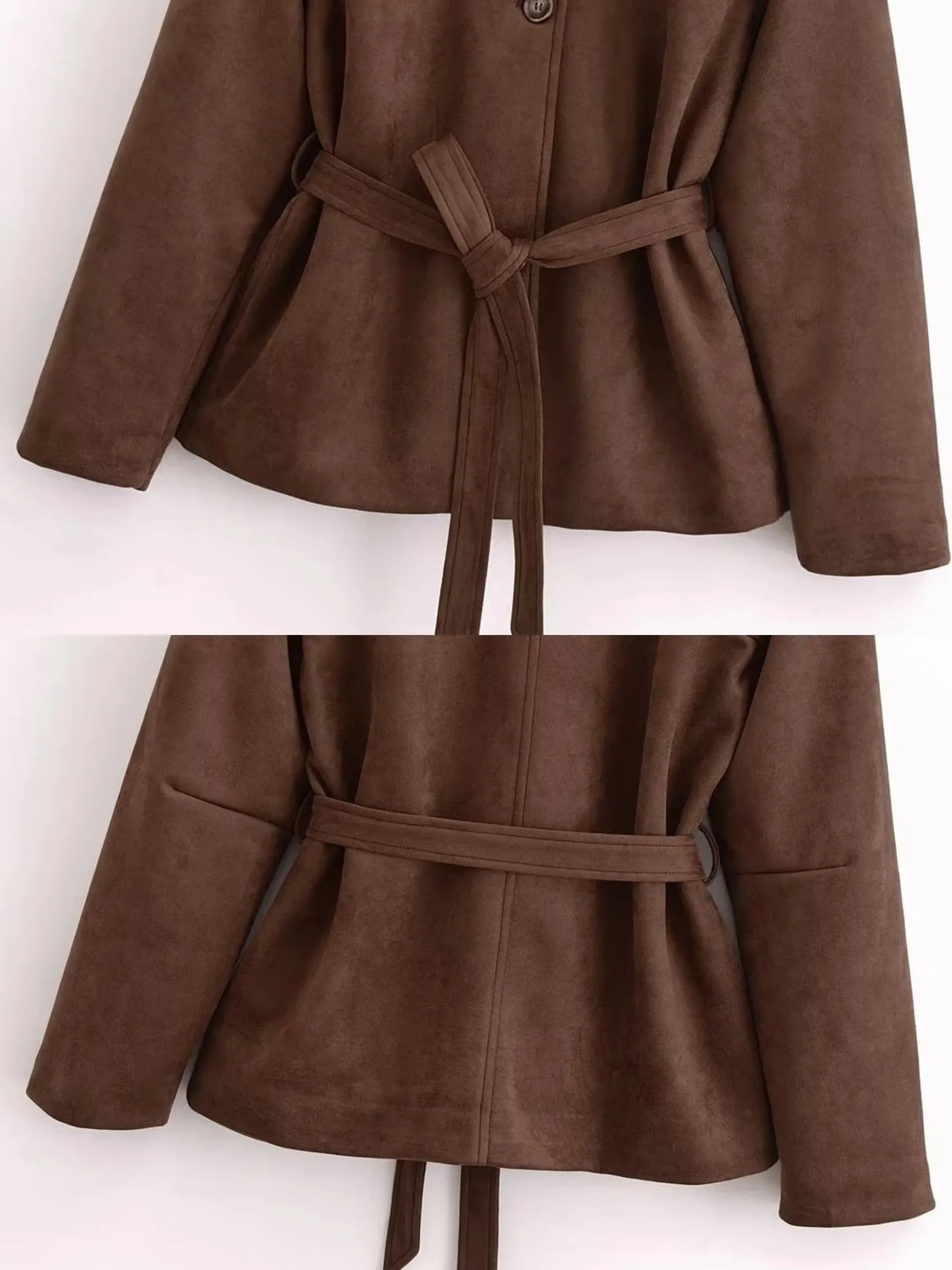 Paris Belted Suede Jacket