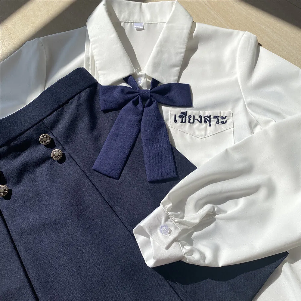 [Purple White Navy] kawaii girl school uniform set