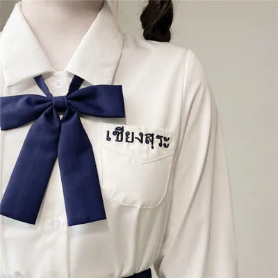 [Purple White Navy] kawaii girl school uniform set