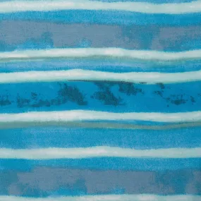 Rayon Voile Print - ALISSA - Stripes - Blue