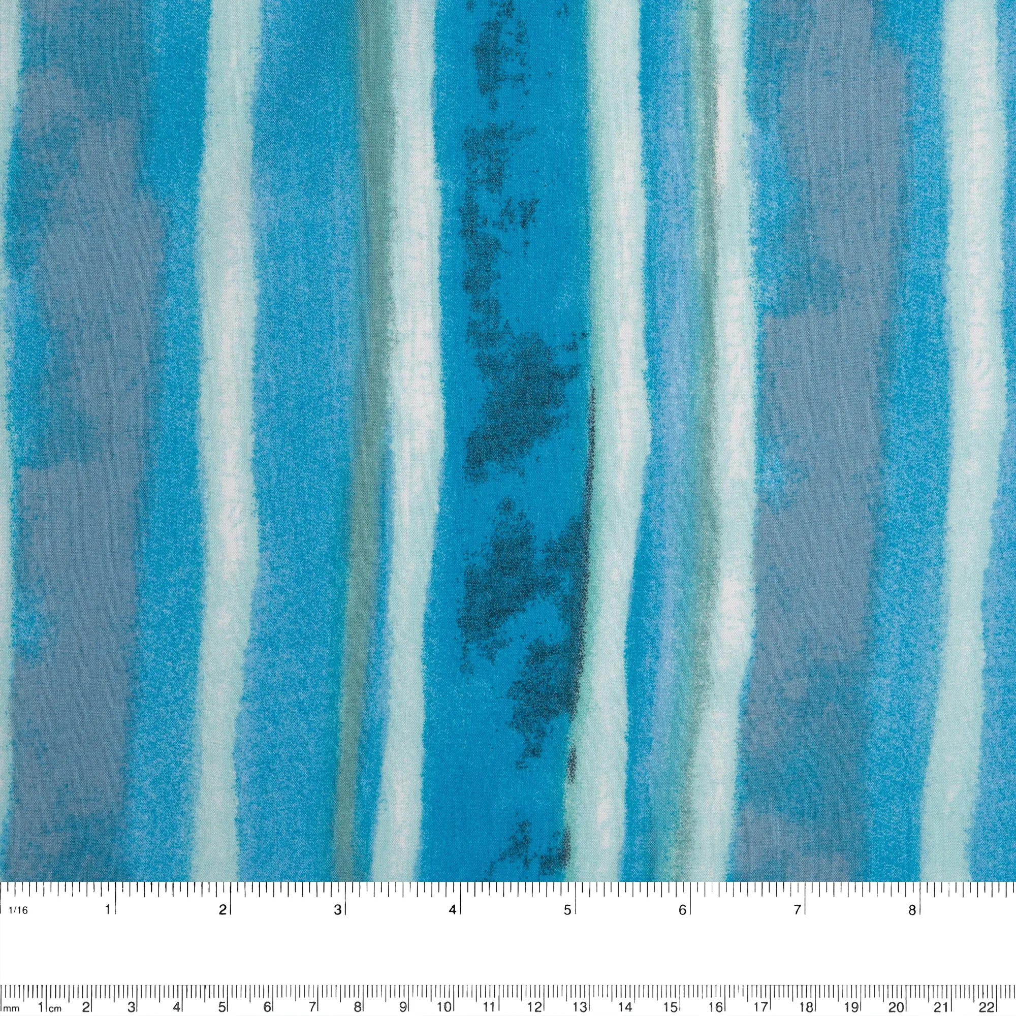 Rayon Voile Print - ALISSA - Stripes - Blue