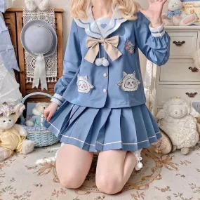 [Soft Sheep] JK cute blue uniform set