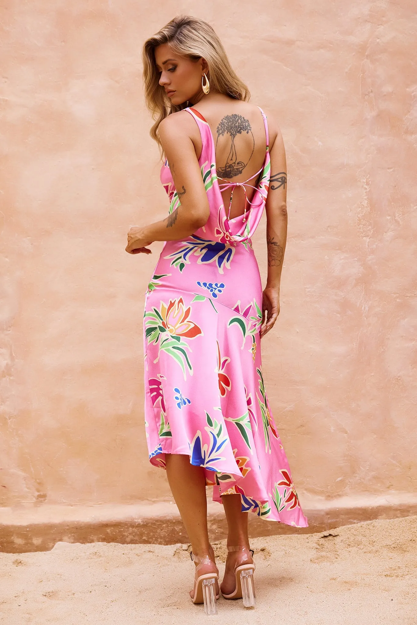 Sonora Midi Dress - Pink