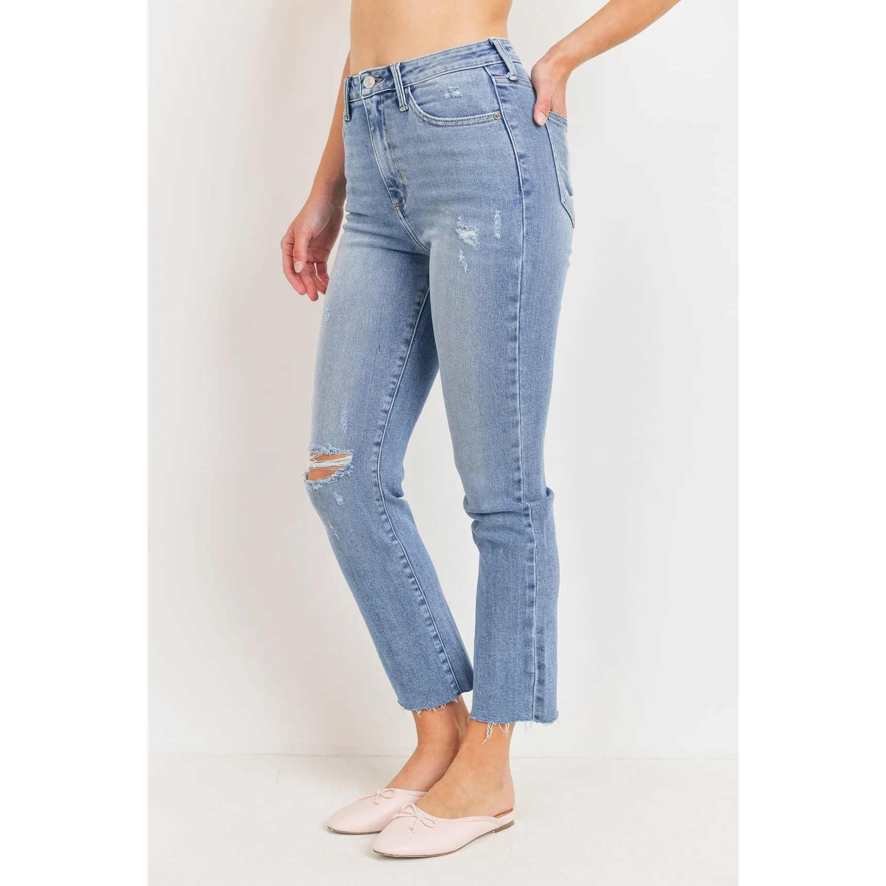 The Vintage Slim Straight - Medium Denim