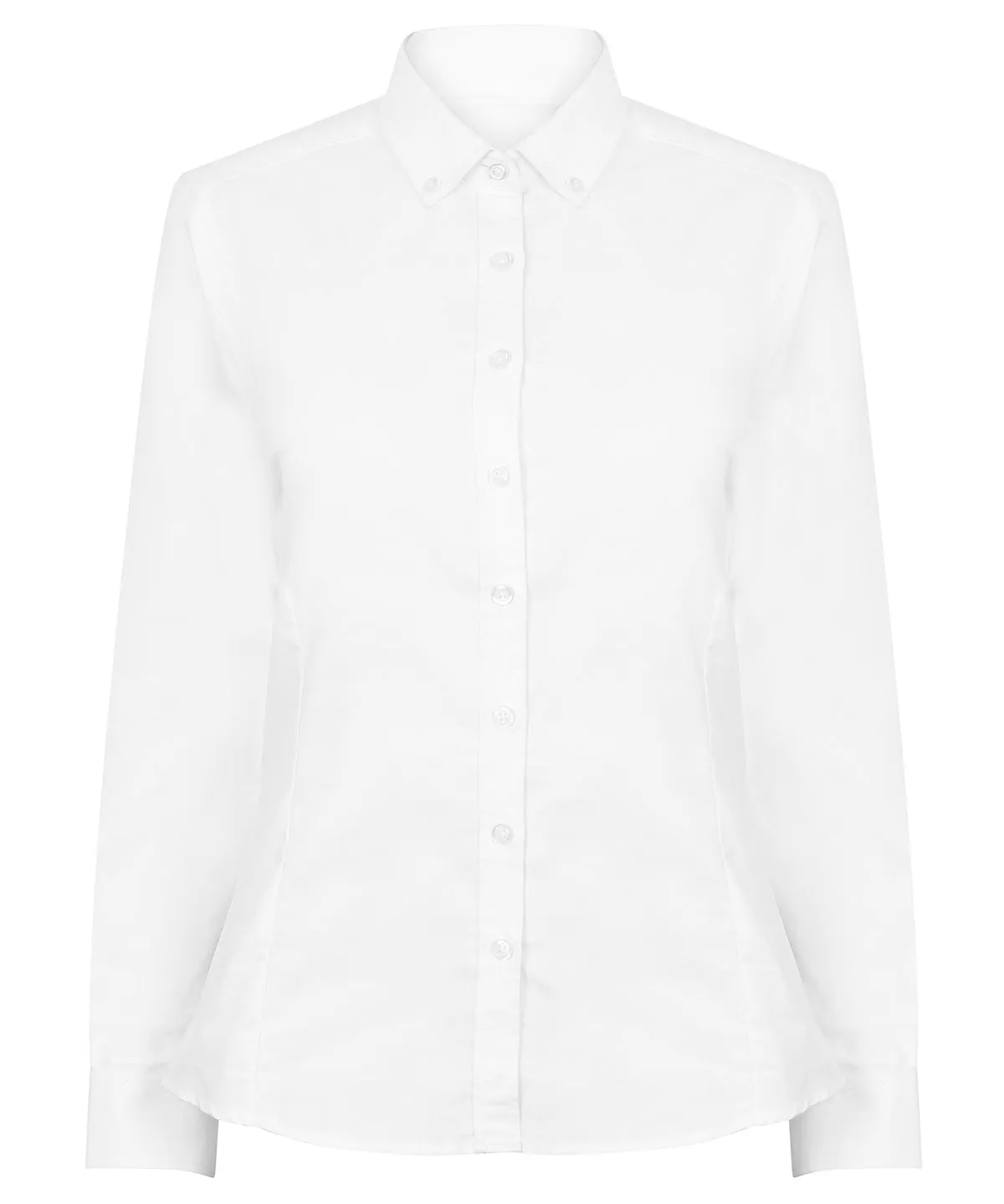 Womens modern long sleeve Oxford shirt | White